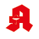Rotes rundes Symbol mit einem wei en stilisierten skulapstab, der eine Schale mit einer Schlange zeigt.  Beschreibung von KI generiert